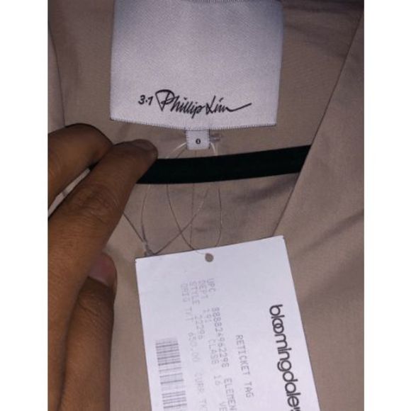 3.1 Phillip Lim NWT Tie Side Shift Dress, Belted Apron Sheath Size 0, MSRP $650 - Picture 14 of 14